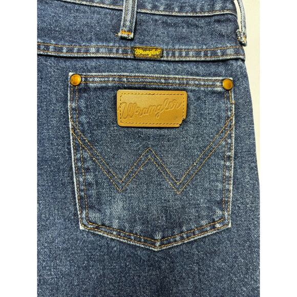 Wrangler 936DBD Men's Regular Fit Straight Leg Western Blue Jeans - Size 33x33 - Picture 5 of 6